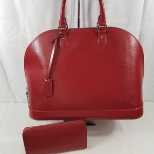 Louis Vuitton GM Epi leather Alma and Zippy wallet